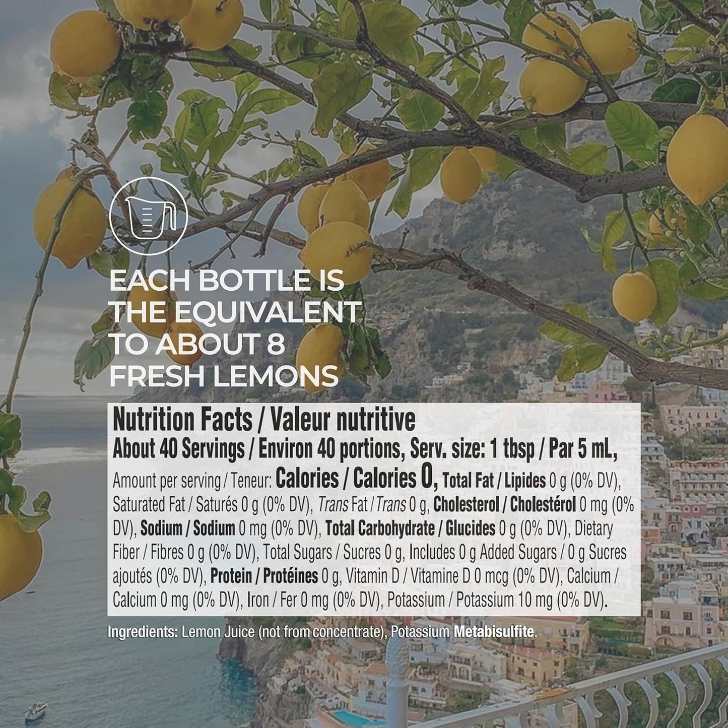 Tuscanini Sicilian Lemon Juice – Mindful Cooking Essential for Clean-Label Home Chefs, Squeezed Fresh in Every Bottle