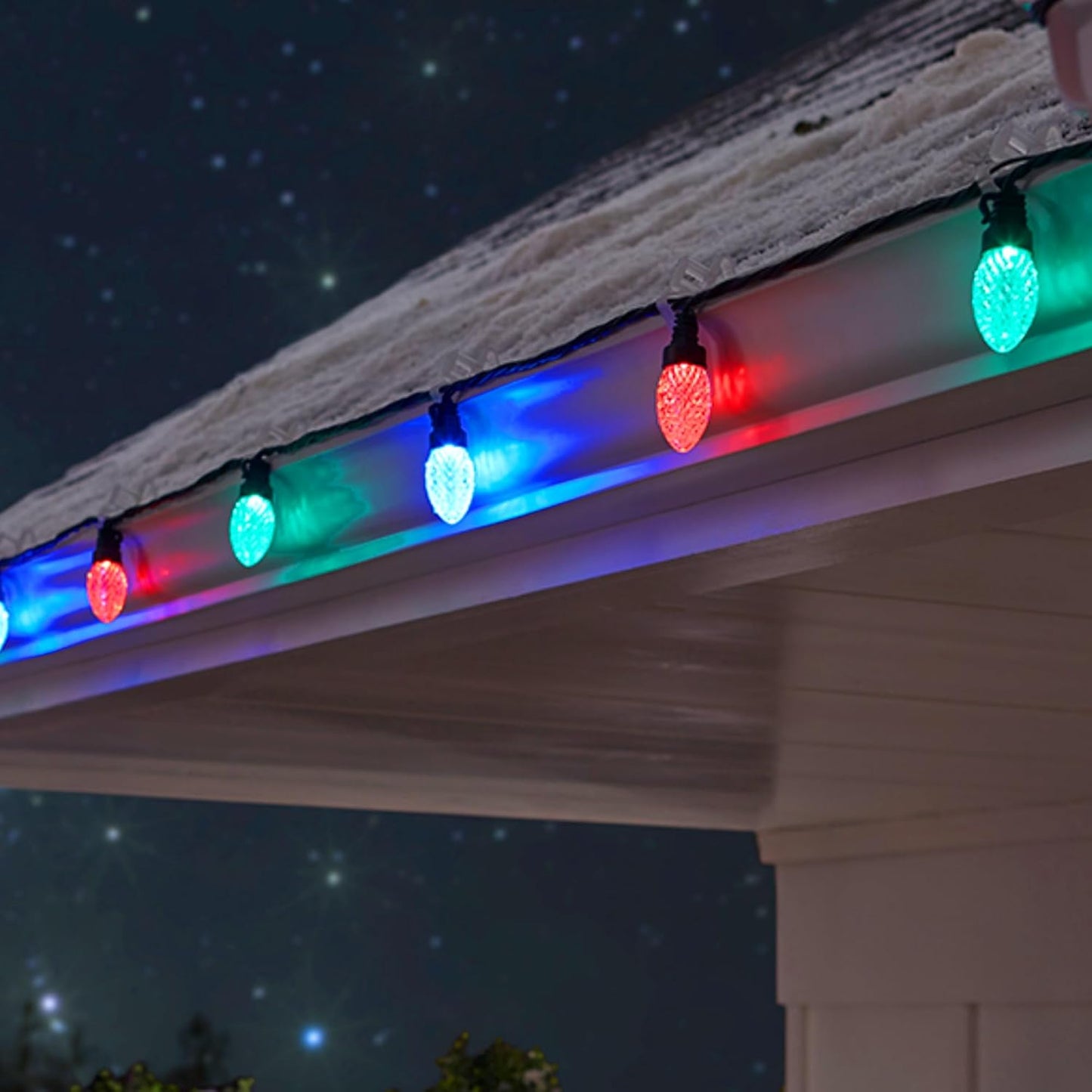 TW SHINE C9 Christmas String Lights – Cozy Living Room Decor with 8 Modes and Built-In Timer