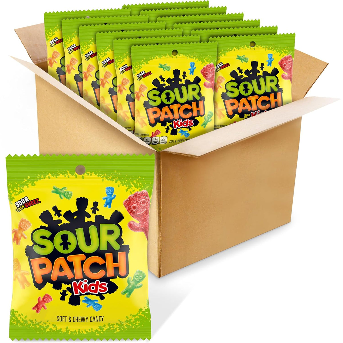 twelve individually sealed 3.6oz bags for freshness and grab-and-go use