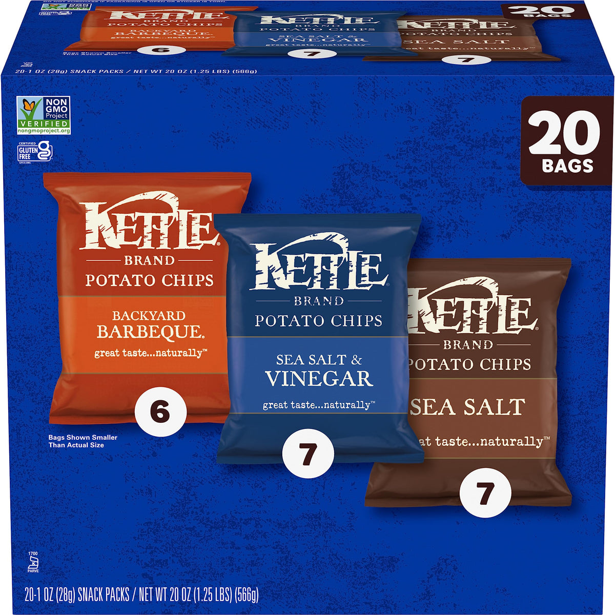 twenty individually wrapped single-serve 1-oz bags (plus a 30-count 1.5-oz variant for bigger households)