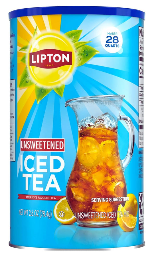 two 28-quart jars totaling 56 quarts of prepared iced tea per pack