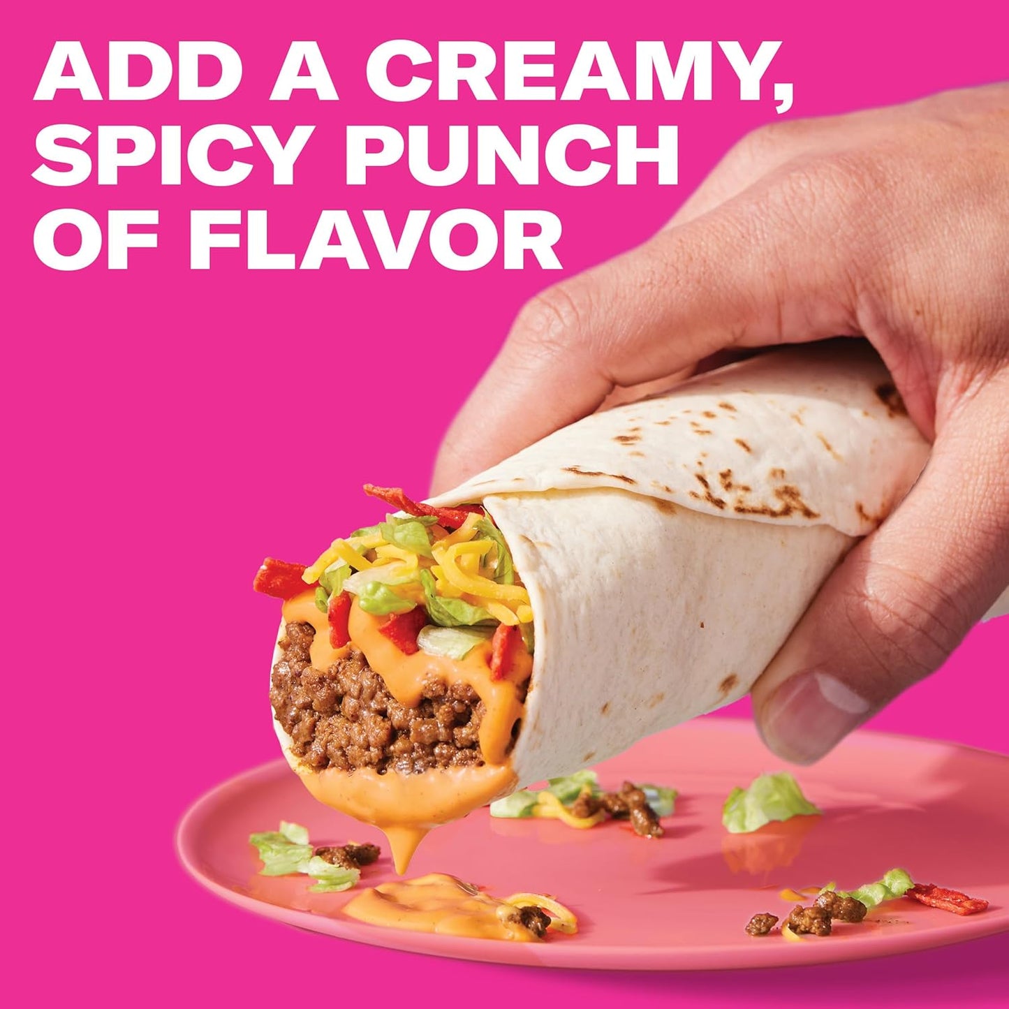 two flavor variants available: chipotle and avocado ranch