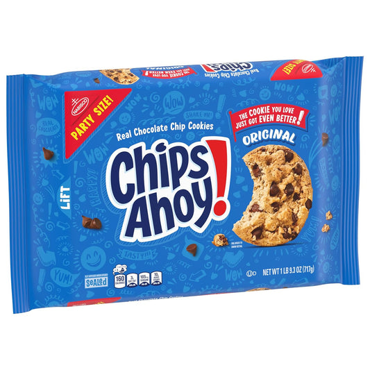two-flavor variety pack: 14.38 oz chewy confetti cake with rainbow sprinkles + 18.2 oz original chocolate chip