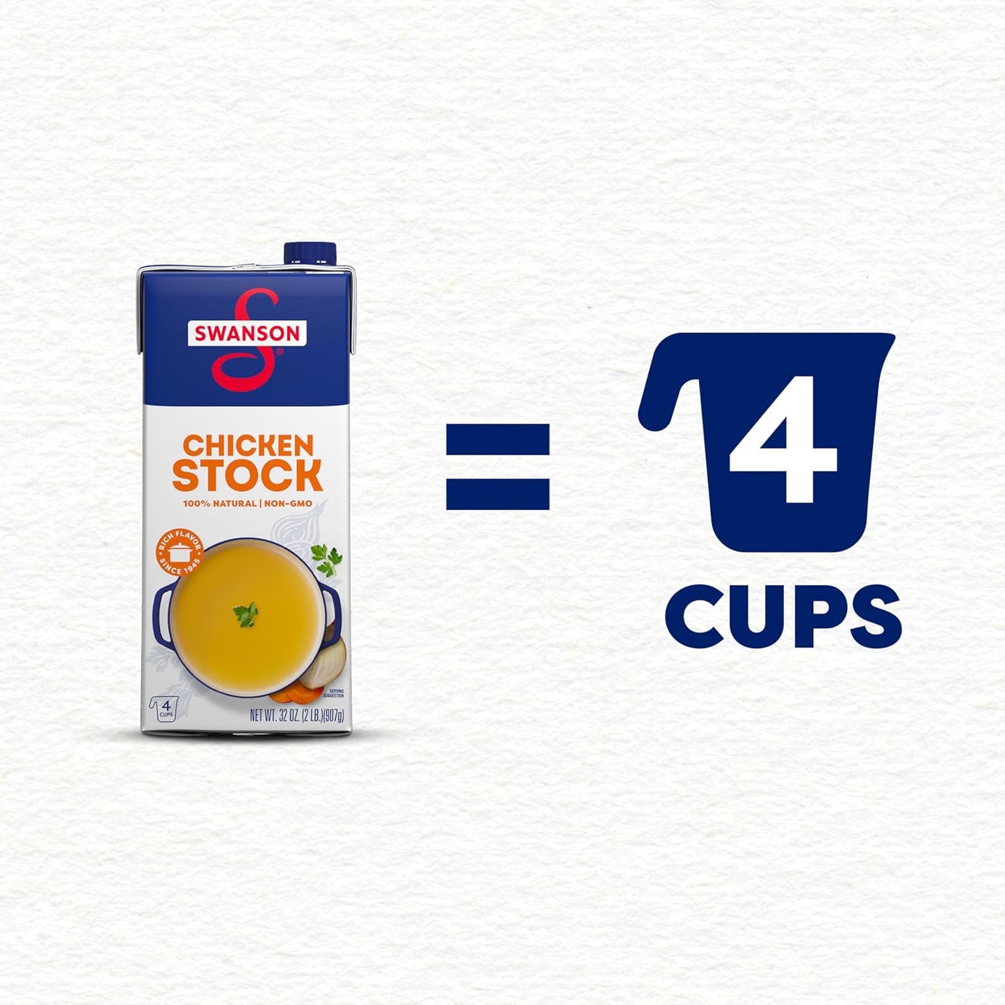 two size options: 14.5 oz single-serve carton and 32 oz family carton