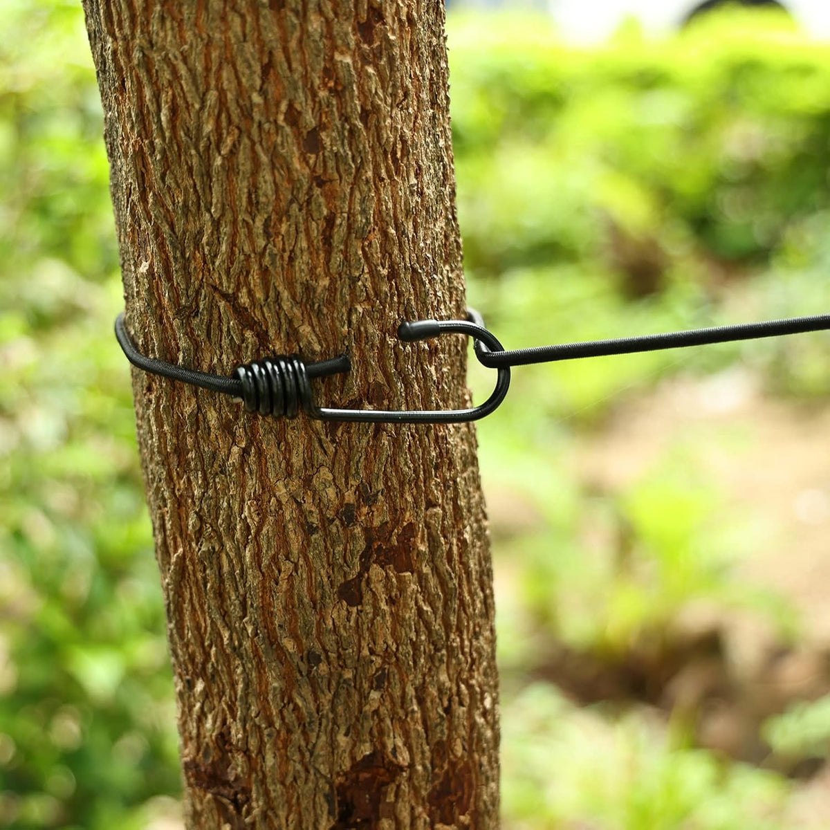 two stainless steel heavy-duty hooks for tool-free attachment