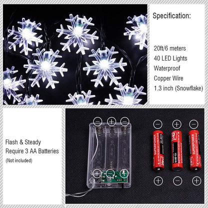 two working modes: twinkle/flash and steady on