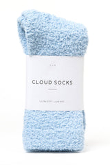 Unboxme Gifts Warm & Cozy Cloud Sock – Design-Forward Loungewear Accent for the Cozy Home, Snow White & Pink