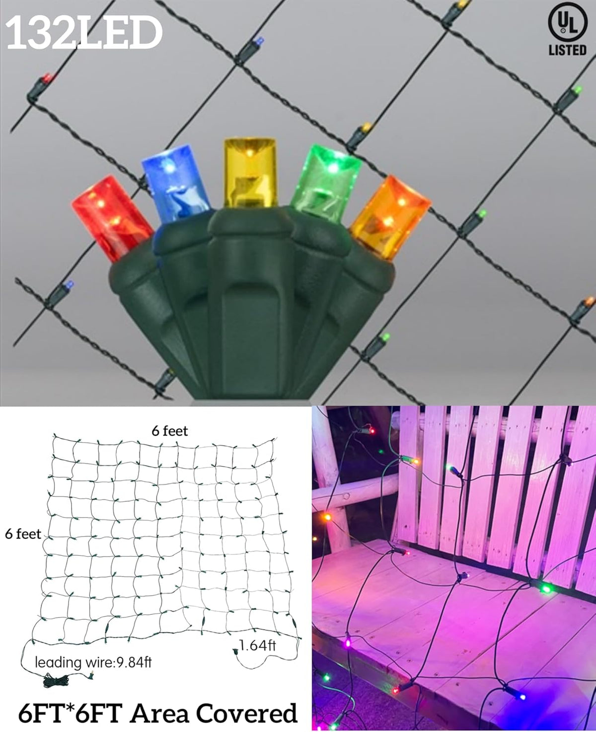 ul safety certification with cool-touch led bulbs (5w total, 120v)