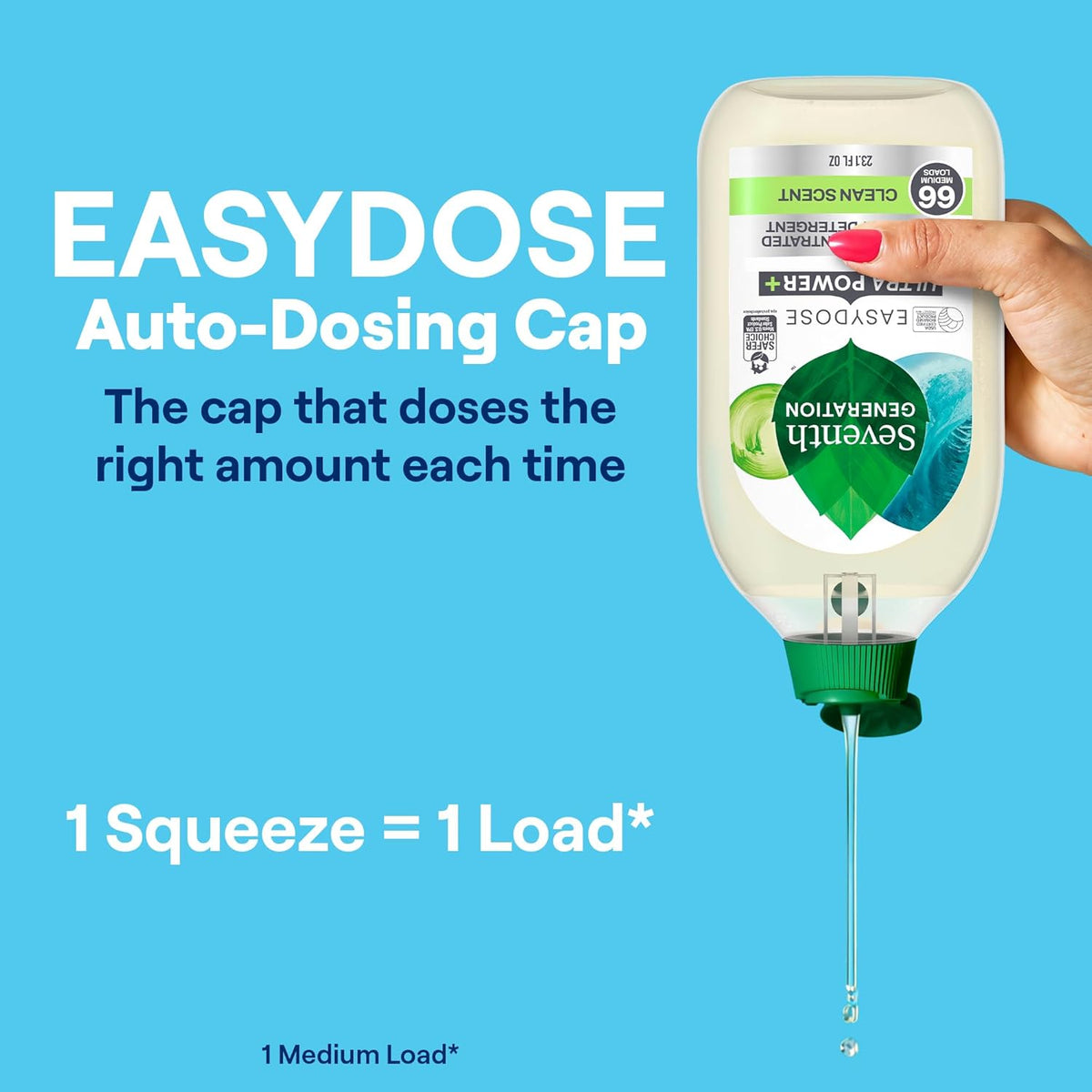 ultra-concentrated formula: 66 loads per 23.1oz compact bottle