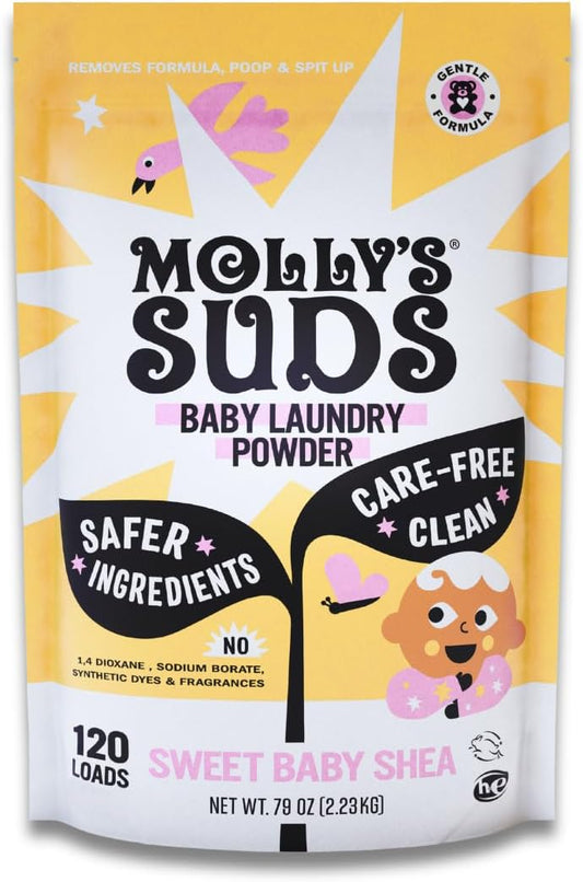 ultra-concentrated powder requiring only 1 tablespoon per load, delivering 120 loads per 79 oz bag