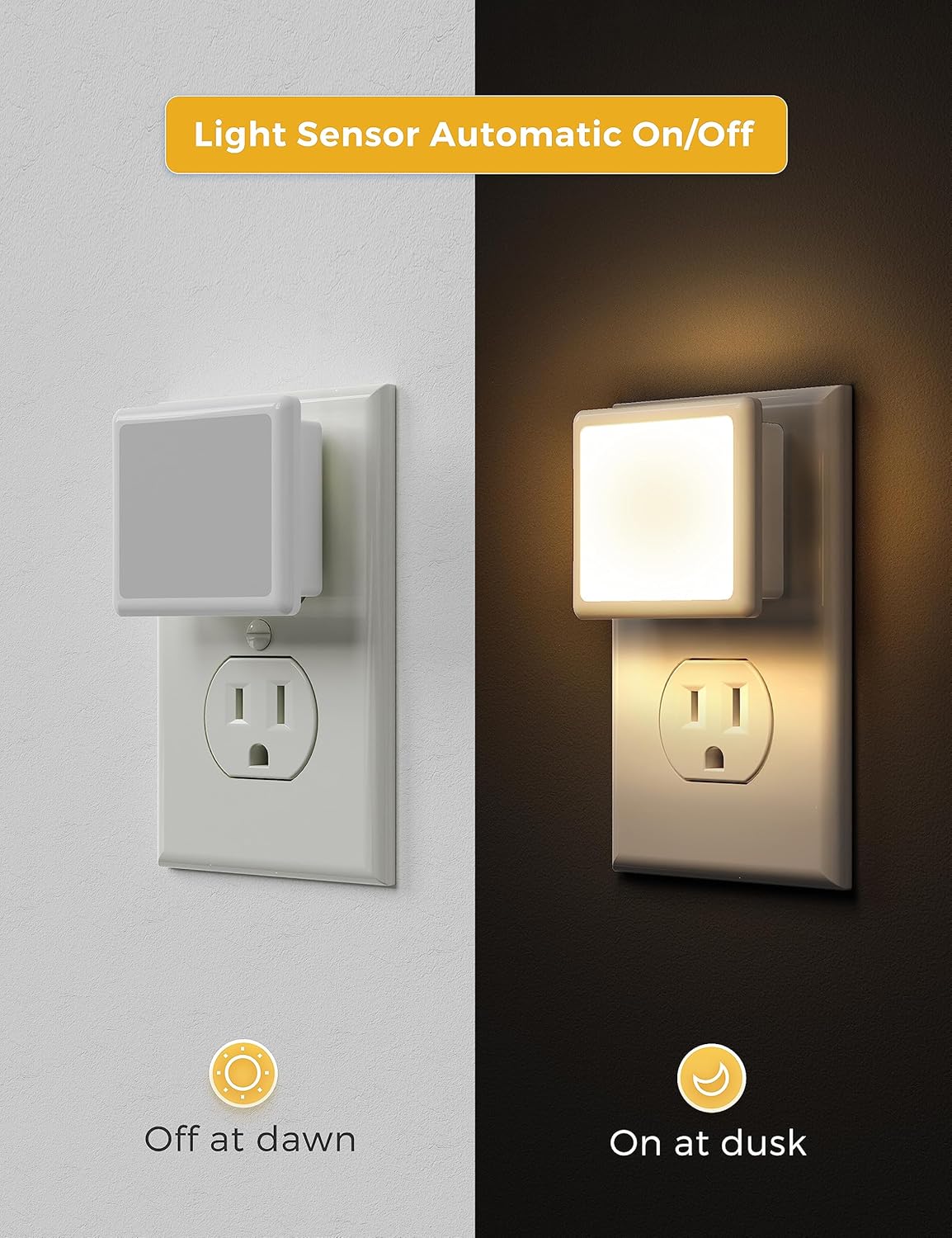 ultra-slim 2.04-inch square polycarbonate housing that does not block the second outlet