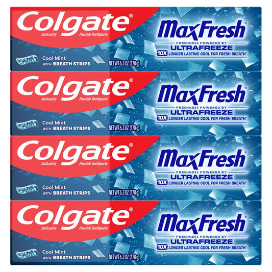 ultrafreeze technology delivering 10x longer-lasting cool vs. regular colgate fluoride toothpaste