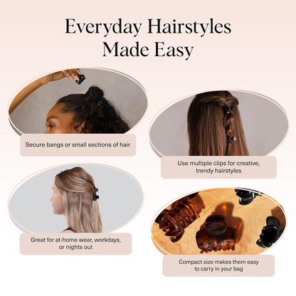 universal compatibility marketed for fine, thick, curly, and straight hair textures
