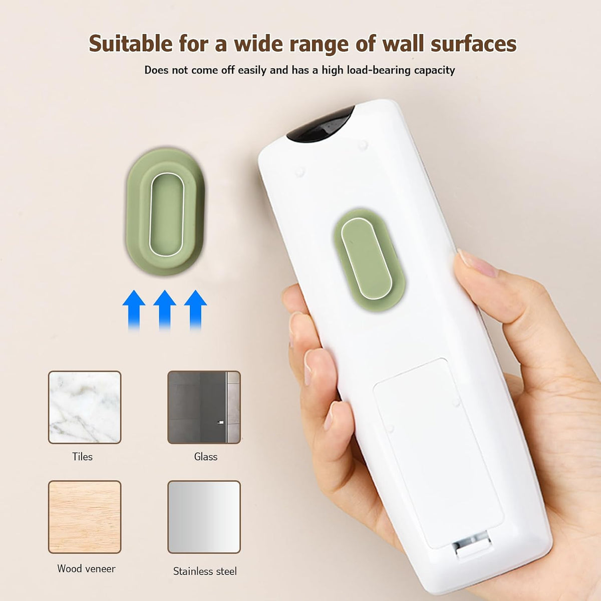 universal compatibility with most standard tv, ac, and fan remotes plus small metal accessories
