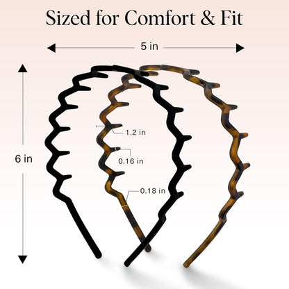universal fit engineered for fine, medium, and thick hair textures