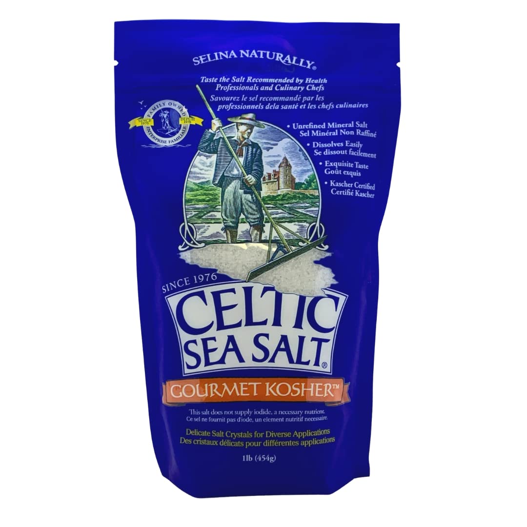 unrefined, hand-harvested celtic sea salt with 70+ trace minerals