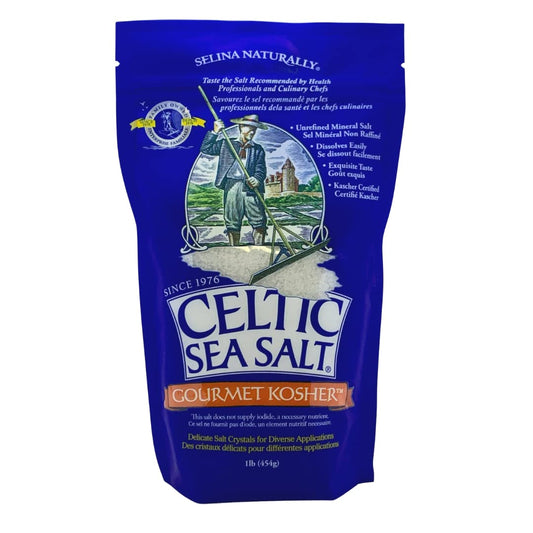 unrefined, hand-harvested celtic sea salt with 70+ trace minerals