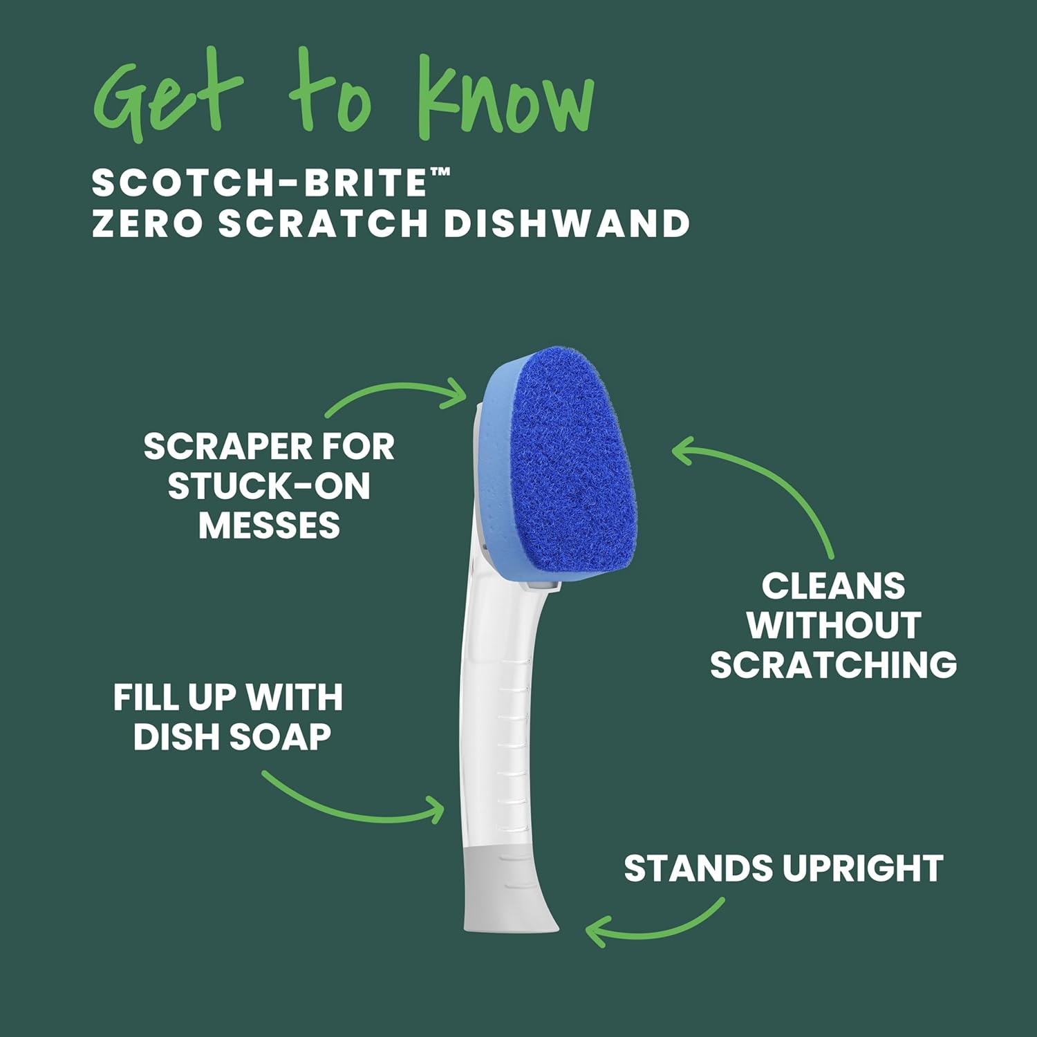 upright-standing base for hygienic, faster drying between uses