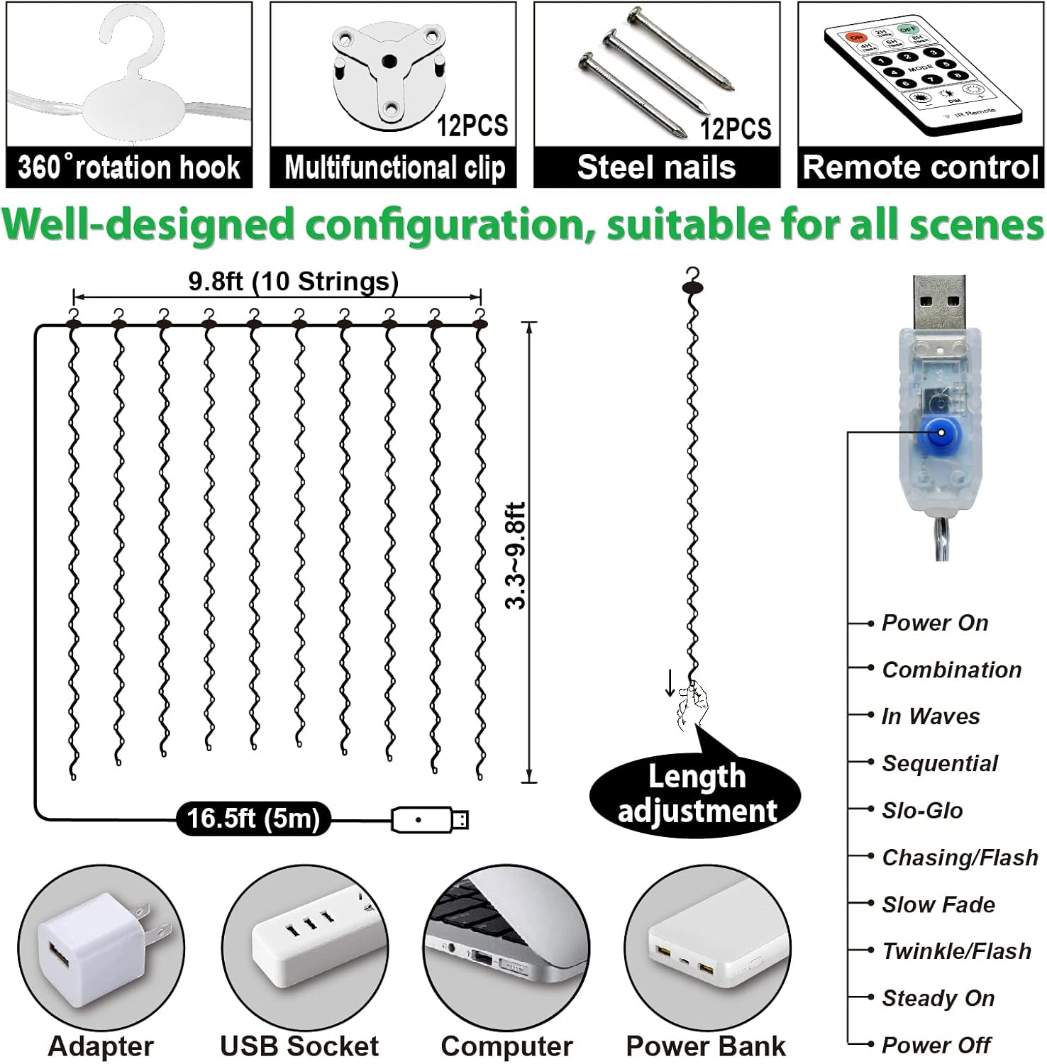 usb-powered 5v low-voltage input (corded electric, no outlet bulk)