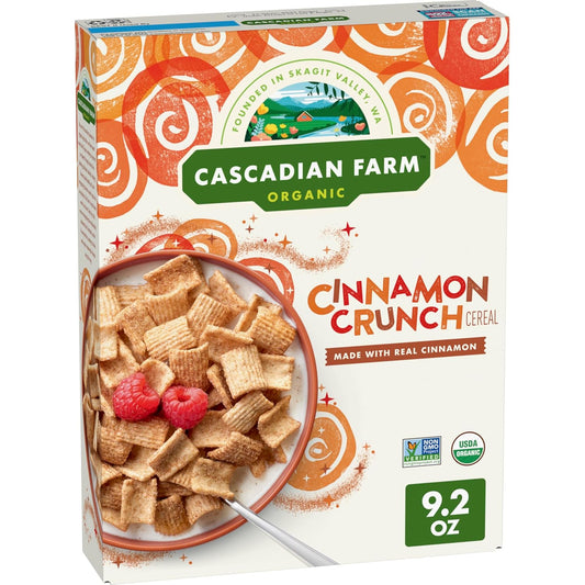 usda organic certified by cascadian farm and manufactured by general mills