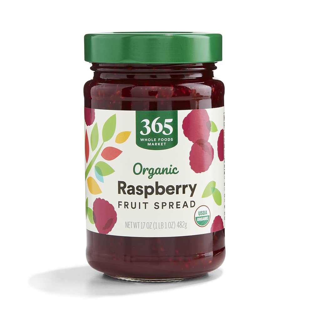 usda-style organic raspberries and organic cane sugar