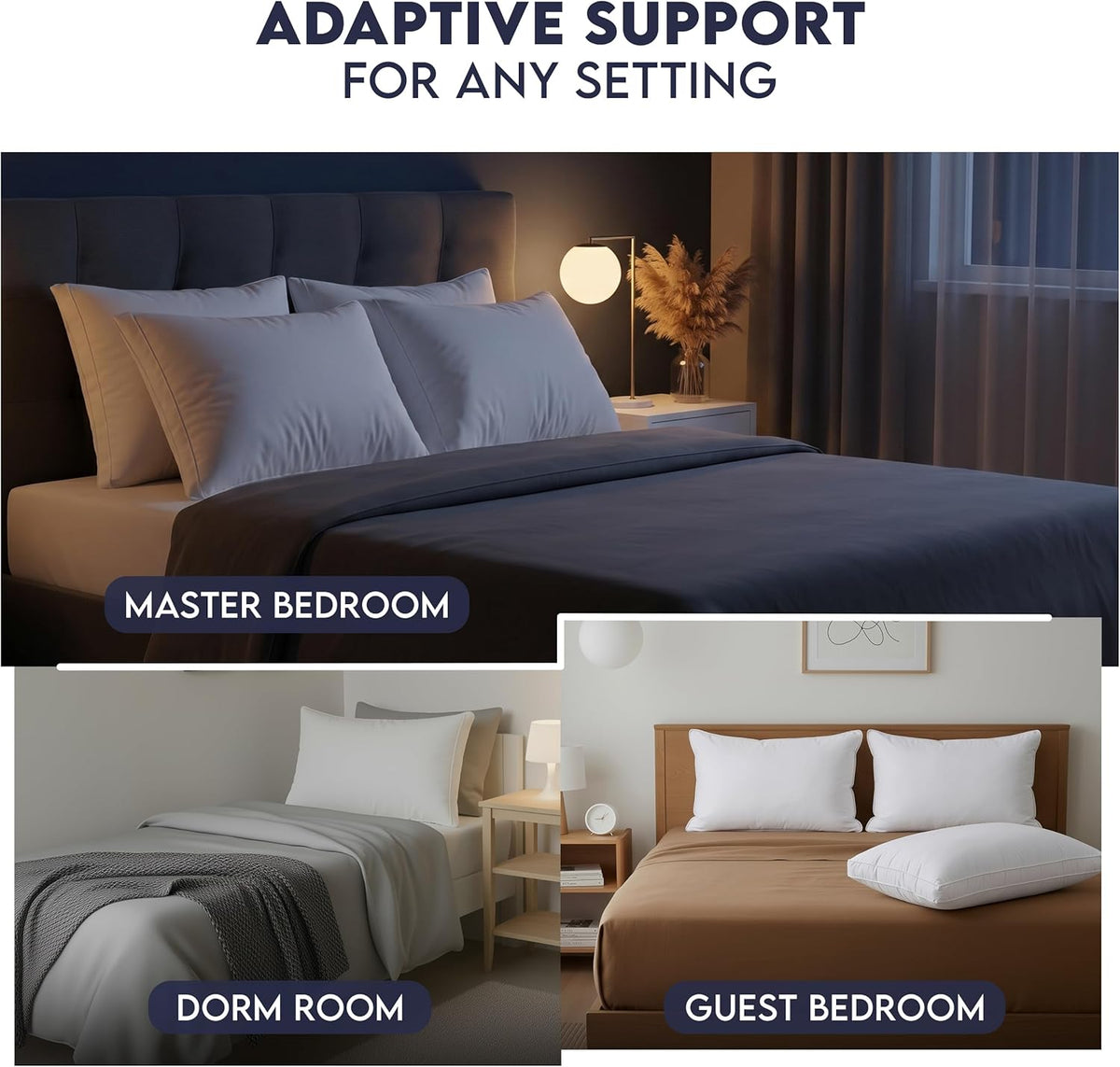 Utopia Bedding Queen Pillow – Elegant Birthday Gift for Her Who Loves Cozy Bedroom Upgrades