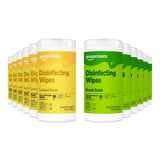 Amazon Basics Disinfecting Wipes, Lemon & Fresh Scent – Family-Safe Sanitizing for Playroom Counters, Tables, and Toy Surfaces