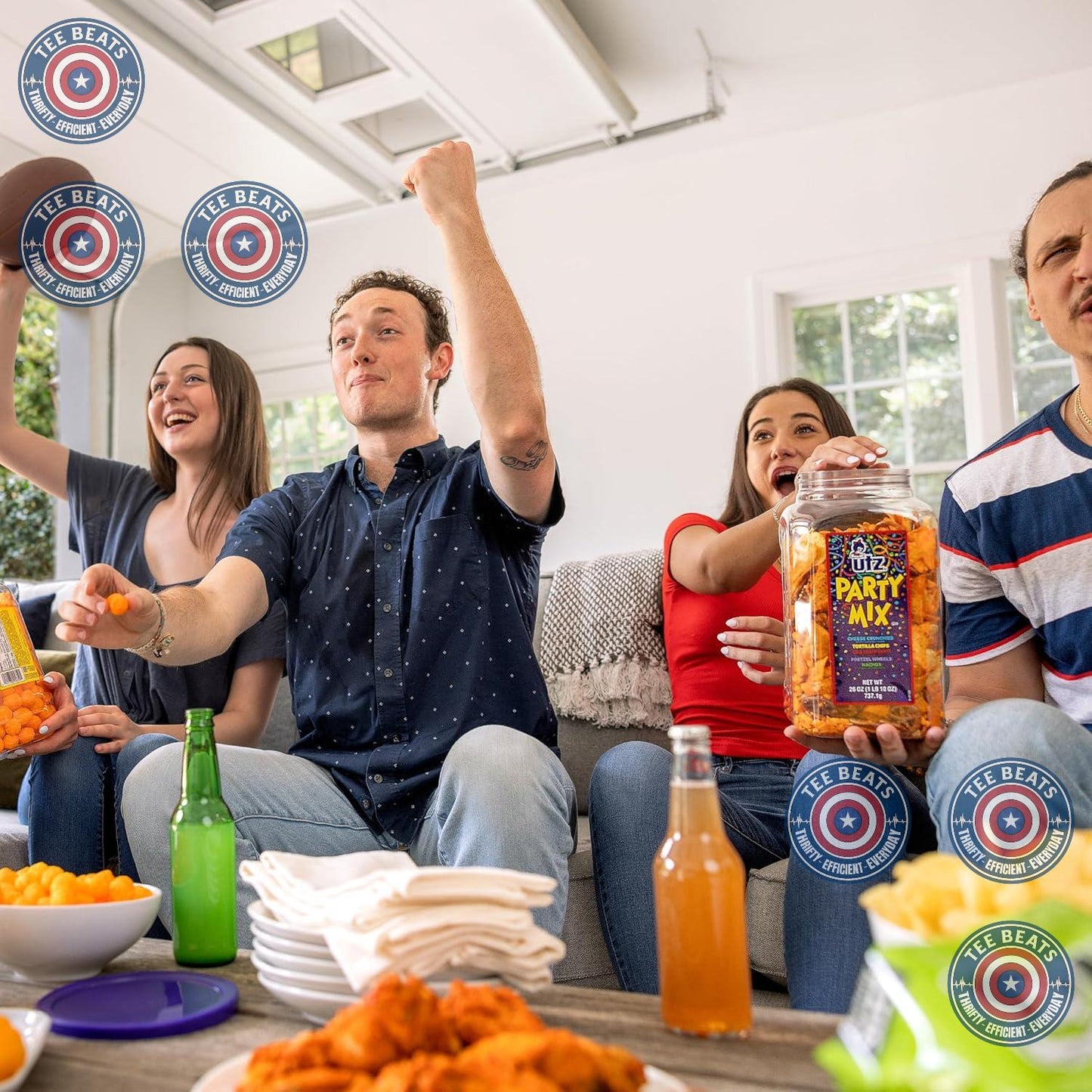 Utz Party Mix 26 oz Barrel - Crowd-Pleasing Hostess Gift for Housewarming and Holiday Hosting