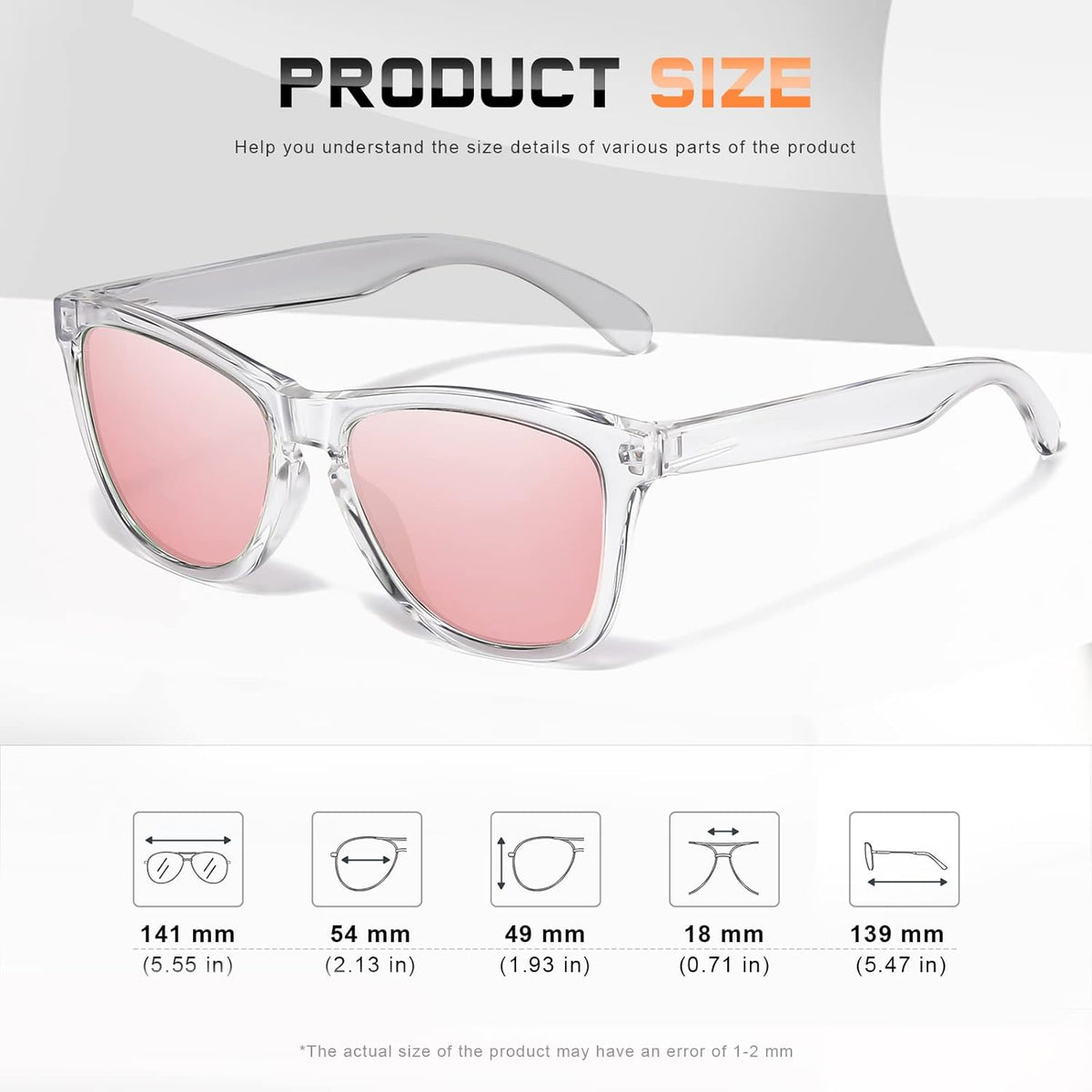uv400 protection coating blocking 100% of uva and uvb rays