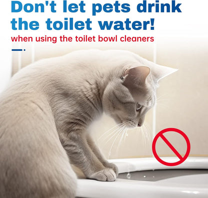 Vacplus Toilet Bowl Cleaner Tablets for Family Bathrooms, Individually Wrapped Bleach Tablets With No Splash or Direct Skin Contact