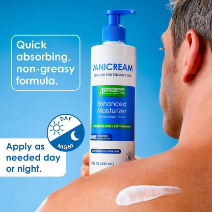 Vanicream Enhanced Moisturizer – Sensitive Skin Body Lotion for Nightly Wind-Down Skincare Ritual