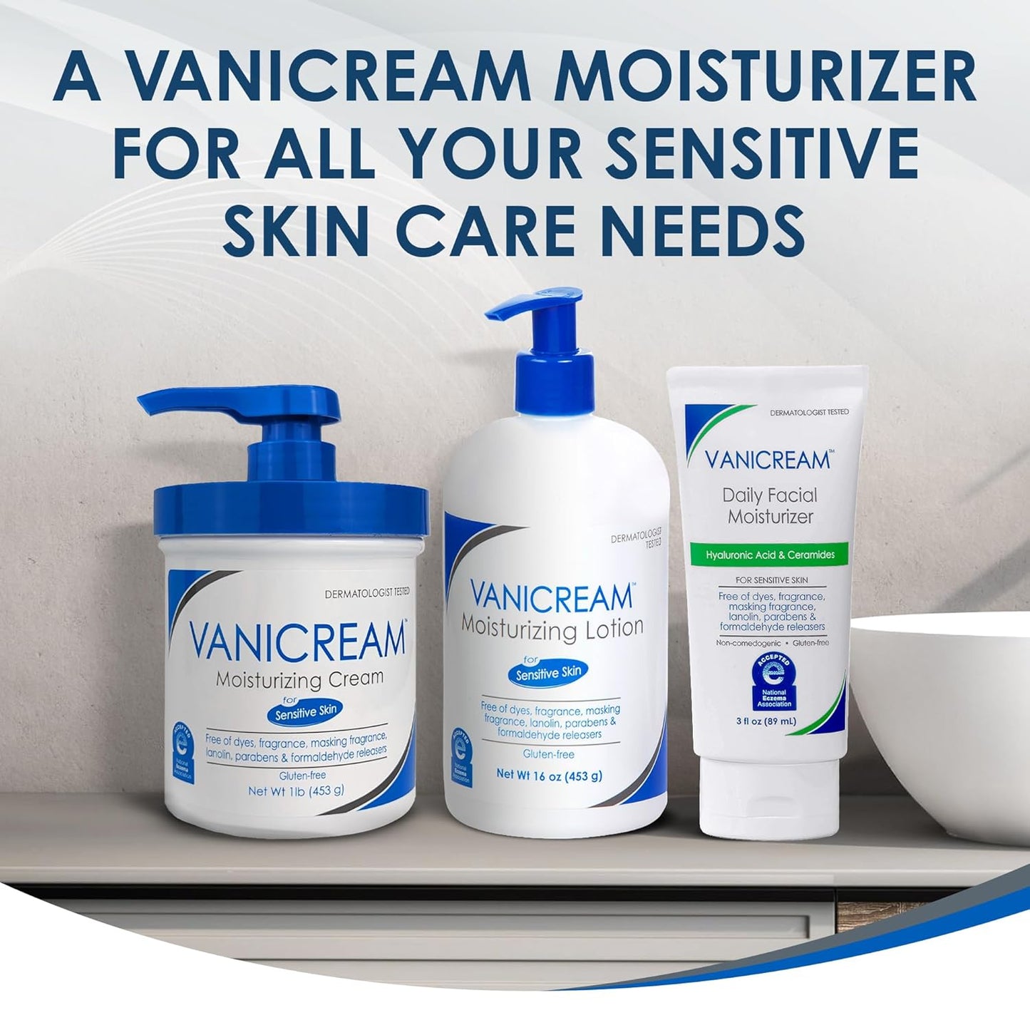 Vanicream Fragrance Free Lotion – Mindful Bath and Bedtime Moisturizer for Reactive Skin