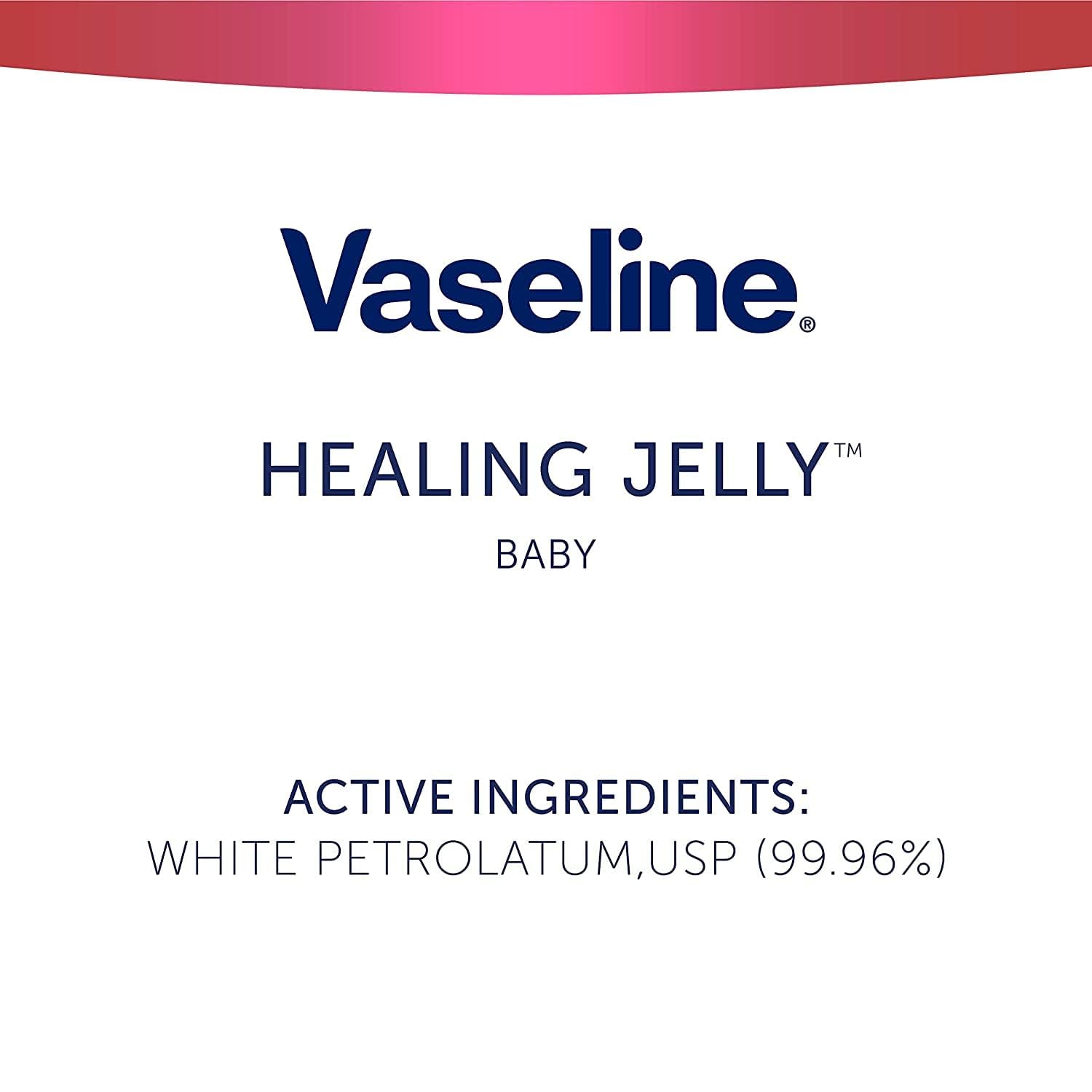 Vaseline Baby Petroleum Jelly 4-Pack – Soothing Post-Bath Moisture Lock for Calming Baby Skincare Rituals