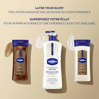 Vaseline Intensive Care Unscented Advanced Repair Body Lotion – Thoughtful Self-Care Gift for Mom, 20.3 oz