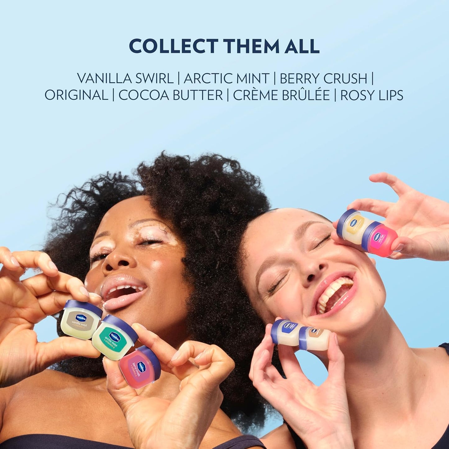 Vaseline Lip Therapy Original Mini 2 Pack – Pocket-Sized Lip Balm for Camping and Patio Days, 0.5 oz
