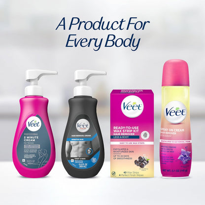 Veet Fast-Acting Hair Removal Cream – Safe, Gentle Alternative to Waxing & Razor Burn