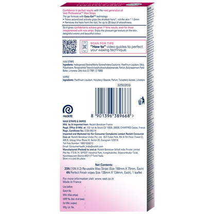 Veet Full Body Waxing Kit for Normal Skin – Self-Care Spa Night Essential for Women
