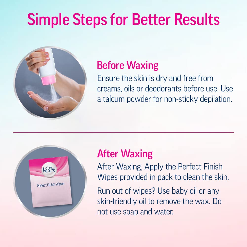 Veet Full Body Waxing Kit for Normal Skin – Self-Care Spa Night Essential for Women