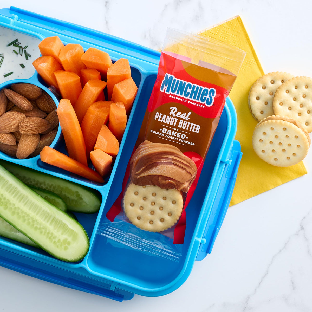 vegetarian-certified ingredients across the included snacks