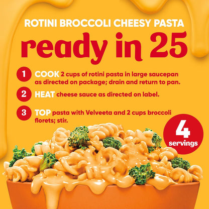 Velveeta Original Cheese Sauce Pouches – Kid-Friendly Cheese Sauce for Home Kitchen Lunches, Easy Squeeze Pouch for Kids