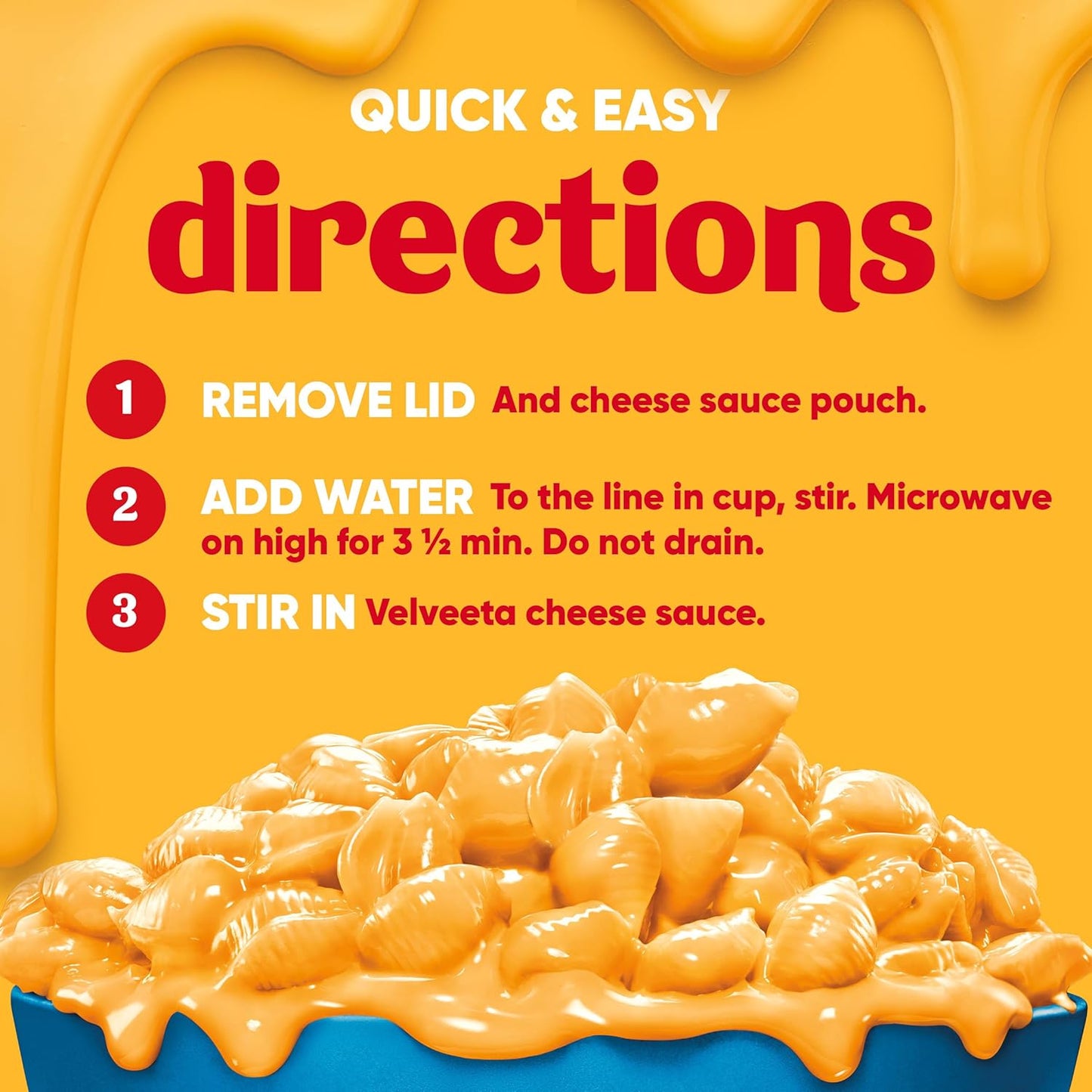 Velveeta Shells & Cheese Microwaveable Cups – Kid-Friendly Lunchbox Side for School and After-School Snacks, 2.19 oz 4-Pack