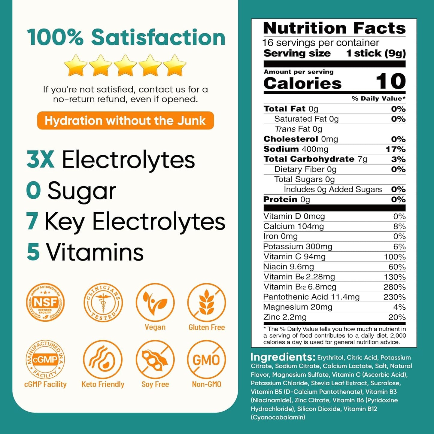 Venture Pal Electrolyte Powder Packets – Steady Focus Hydration for Long Home Office Study Sessions
