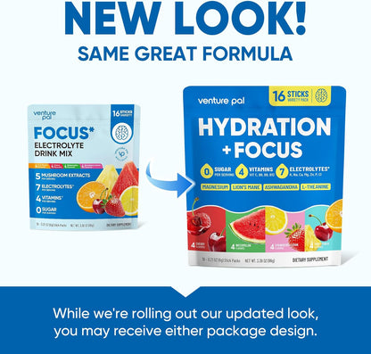 Venture Pal Hydration & Focus Packets – Desk-Side Study Aid for Remote Workers and Deep Work Sessions