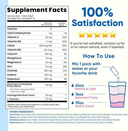 Venture Pal Hydration & Focus Packets – Desk-Side Study Aid for Remote Workers and Deep Work Sessions
