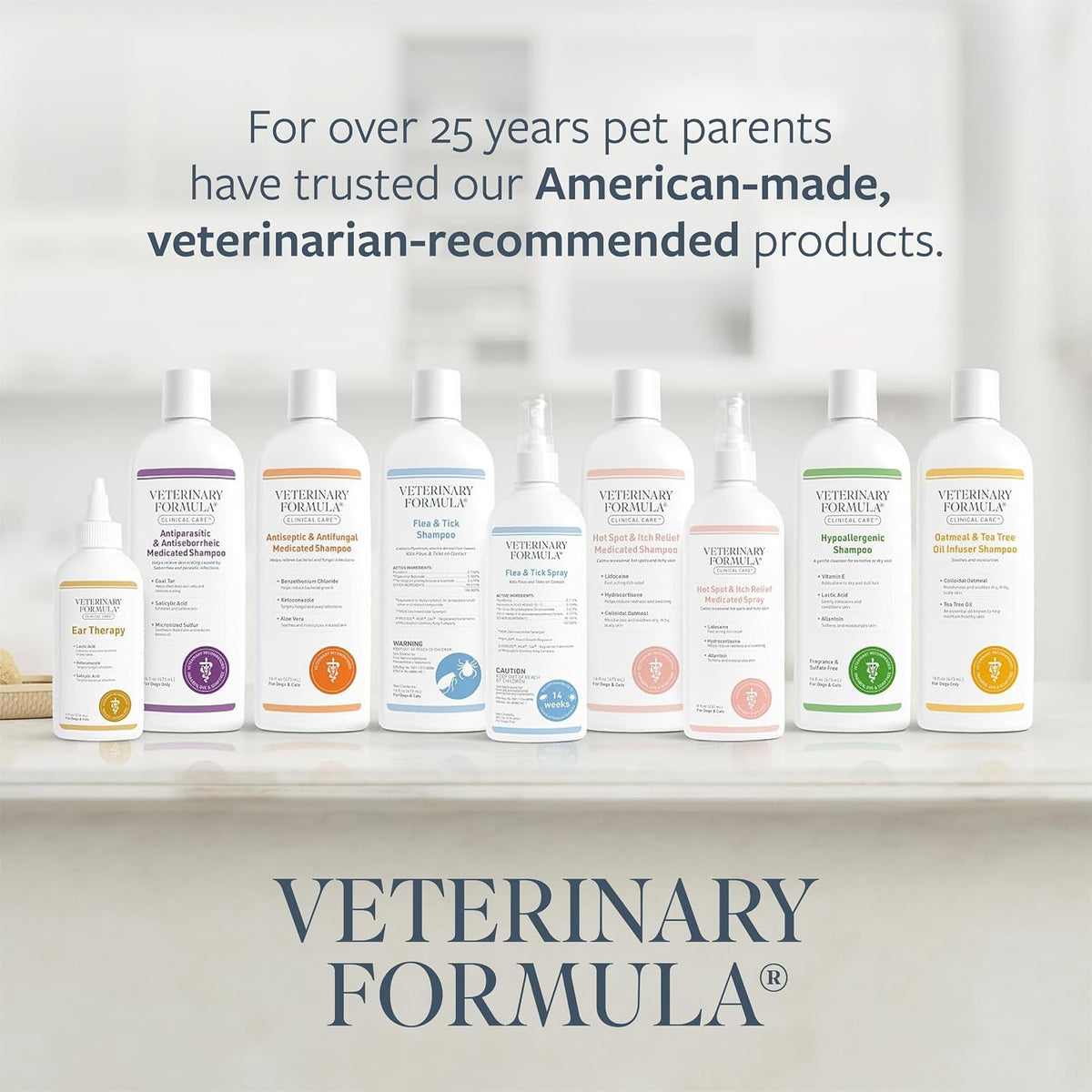 Veterinary Formula Clinical Care Hot Spot & Itch Relief Spray for Dogs & Cats – Paraben-Free, Dye-Free Formula Safe for Multi-Pet Homes