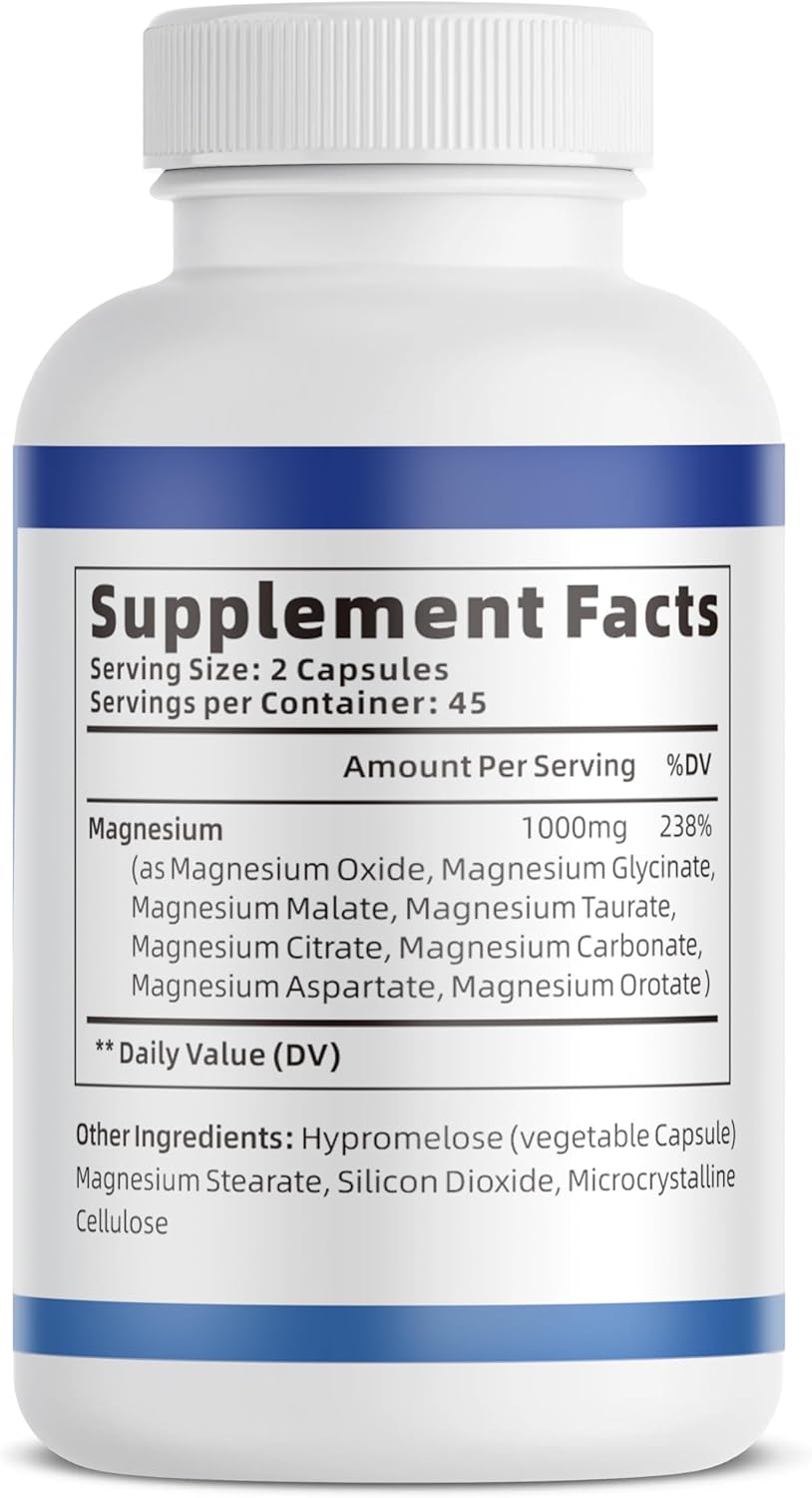 VitaRoot Magnesium Complex 1000mg – Clean-Label Daily Mineral, One Simple Capsule