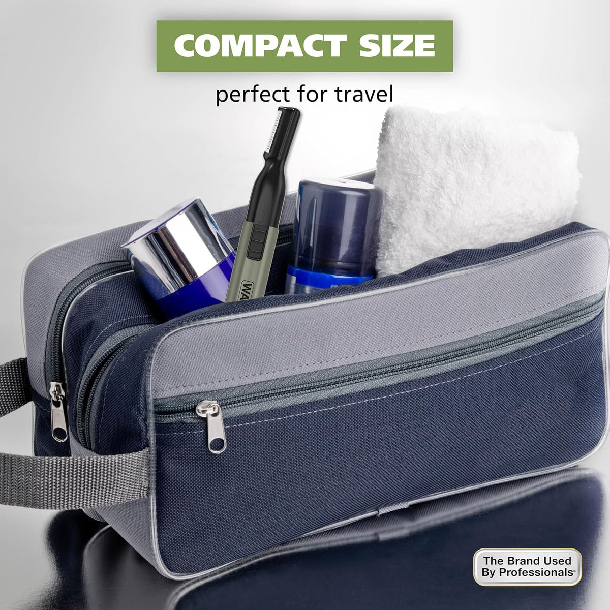 Wahl Micro Groomsman Battery Personal Trimmer – Christmas Gift for Older Men, Hygienic Rotary Nose and Ear Trimmer for Grooming
