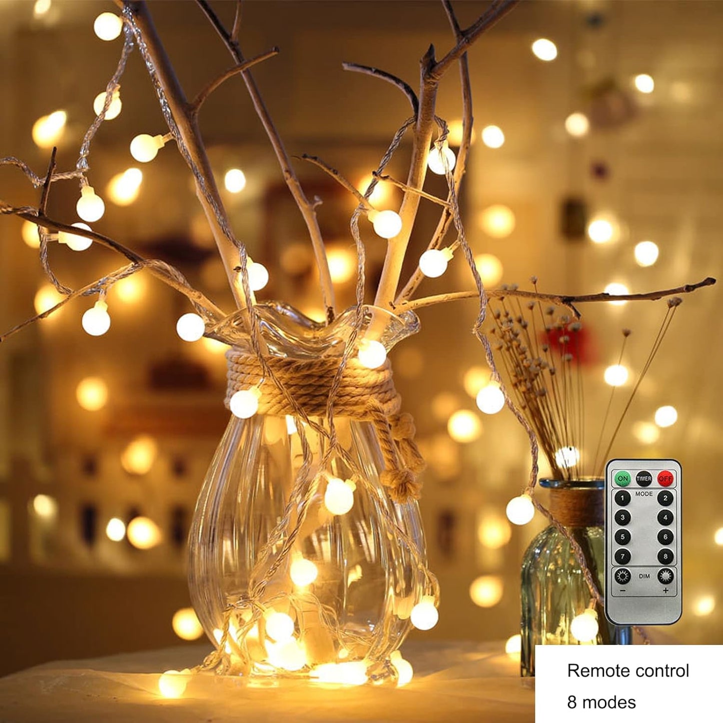 warm white 2700 kelvin color temperature in b10 mini-globe shape