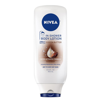 water-activated in-shower formula designed for application on wet skin