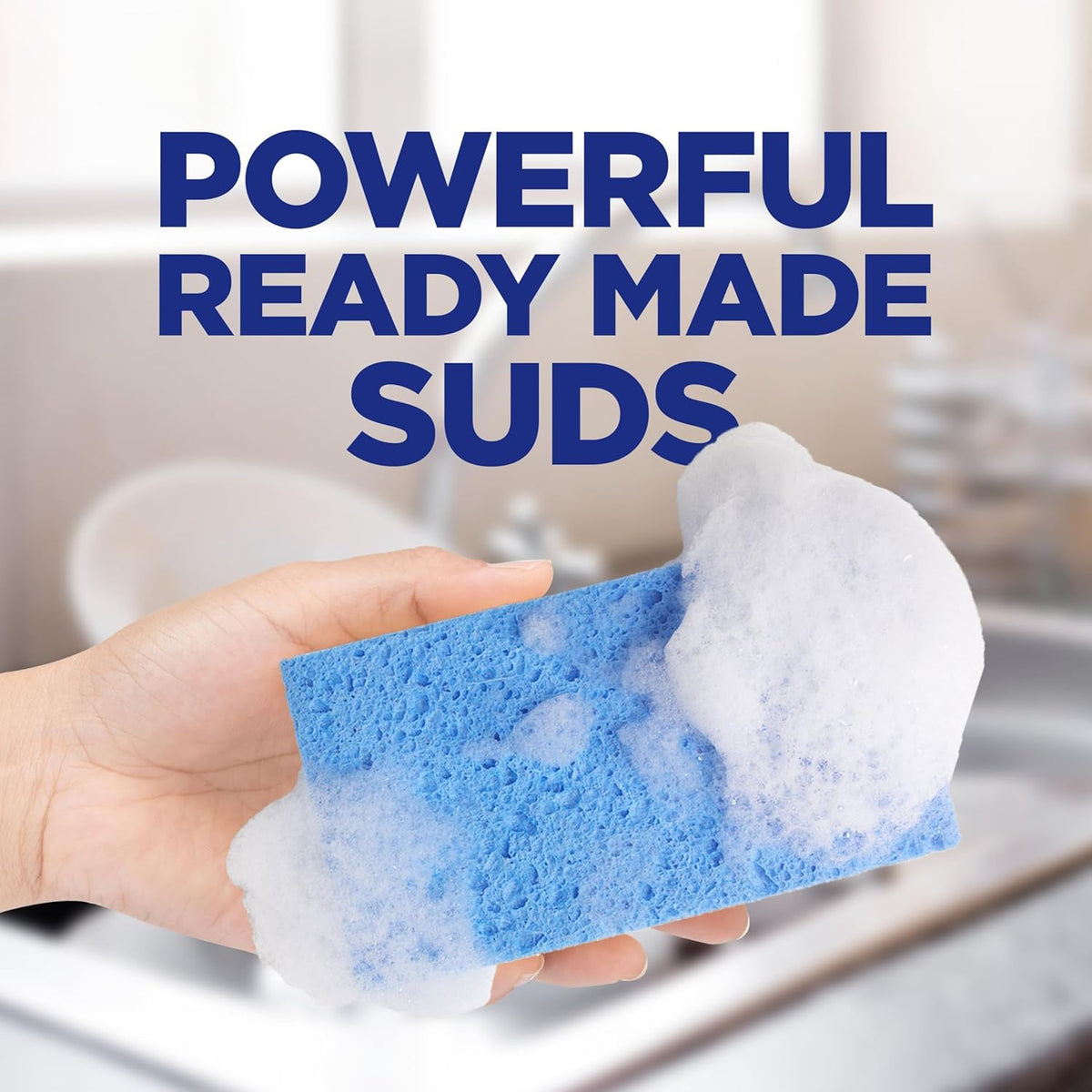 waterless washing design — no sink fill required